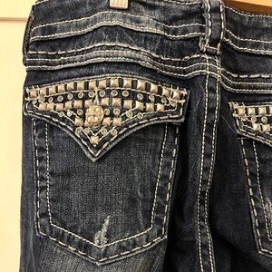 Miss Me Bootcut Jeans with Rhinestones